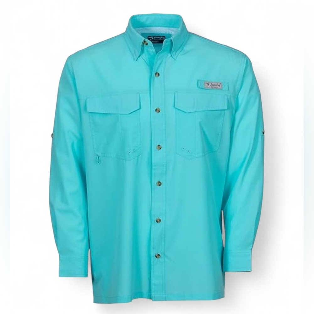 Bimini Bay Outfitters LTD Bimini Flats V Mens Longsleeve Fishing Shirt MED
